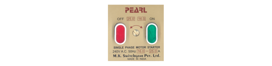 Pearl Motor Starter & D.P. Switches